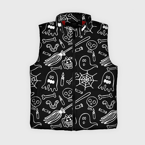 Женский жилет Призрачный арт / 3D-Красный – фото 1
