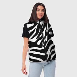 Женский жилет Зебра, цвет: 3D-черный — фото 2