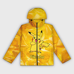 Ветровка с капюшоном женская Pikachu, цвет: 3D-черный