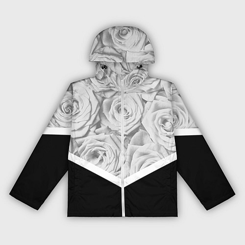 Женская ветровка Розы / 3D-Белый – фото 1