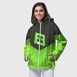Ветровка с капюшоном женская FlipSid3 Uniform, цвет: 3D-белый — фото 2