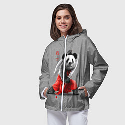 Ветровка с капюшоном женская Master Panda, цвет: 3D-белый — фото 2