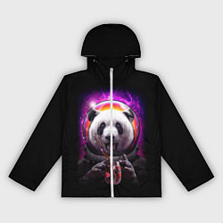 Ветровка с капюшоном женская Panda Cosmonaut, цвет: 3D-белый