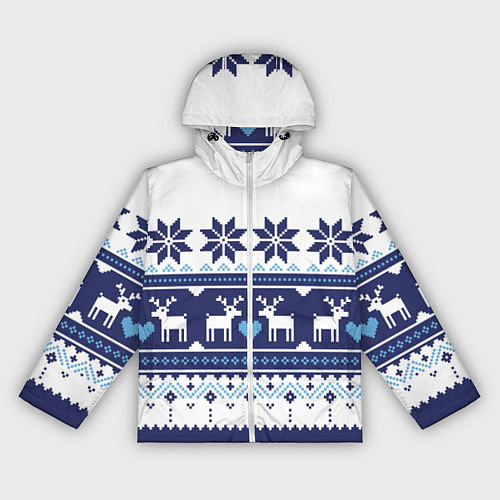 Женская ветровка Скандинавские олени / 3D-Белый – фото 1