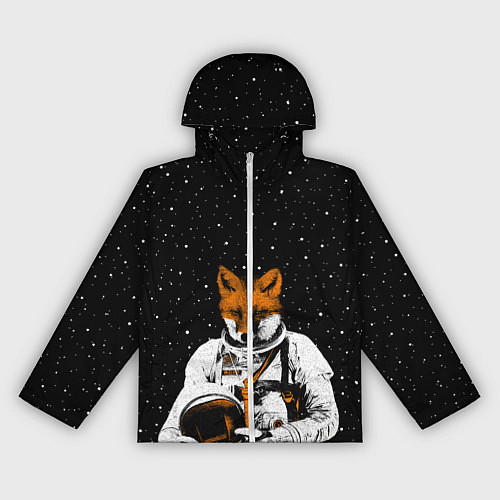 Женская ветровка Лис космонавт / 3D-Белый – фото 1