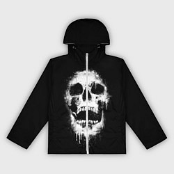 Ветровка с капюшоном женская Evil Skull, цвет: 3D-белый