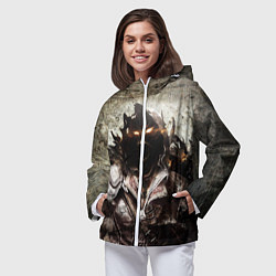 Ветровка с капюшоном женская Disturbed: Madness, цвет: 3D-белый — фото 2