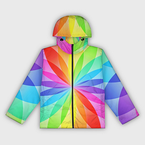 Женская ветровка Радуга / 3D-Черный – фото 1