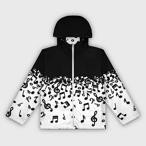 Женская ветровка Поглощение музыкой / 3D-Белый – фото 1