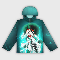 Ветровка с капюшоном женская Моя геройская академия, цвет: 3D-белый