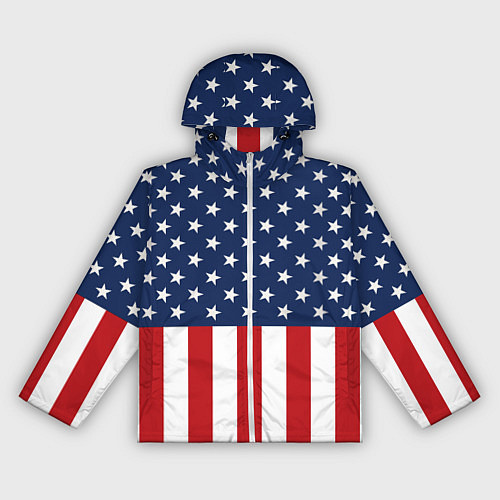 Женская ветровка Флаг США / 3D-Белый – фото 1