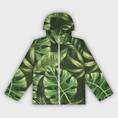Женская ветровка Доисторический лес / 3D-Белый – фото 1