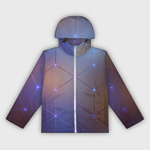 Женская ветровка НЕЙРОННАЯ СЕТЬ NEURAL NETWORK / 3D-Белый – фото 1