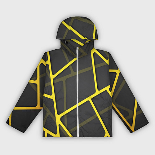 Женская ветровка Желтая сетка / 3D-Белый – фото 1