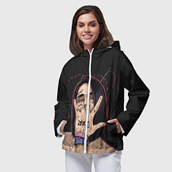 Ветровка с капюшоном женская Face Star, цвет: 3D-белый — фото 2