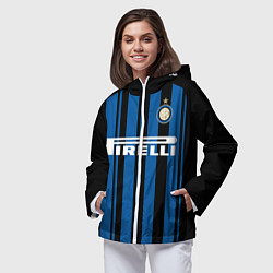 Ветровка с капюшоном женская Inter FC: Home 17/18, цвет: 3D-белый — фото 2