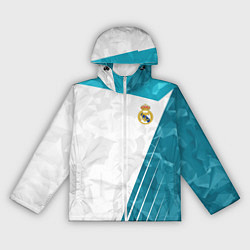 Ветровка с капюшоном женская FC Real Madrid: Abstract, цвет: 3D-белый