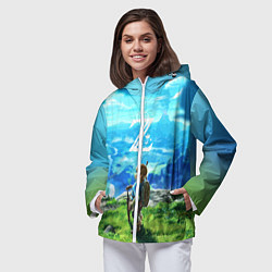 Ветровка с капюшоном женская Z-Link, цвет: 3D-белый — фото 2