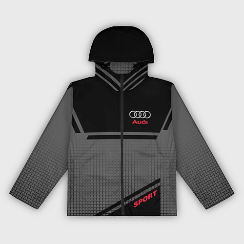 Женская ветровка Audi: Crey & Black / 3D-Черный – фото 1