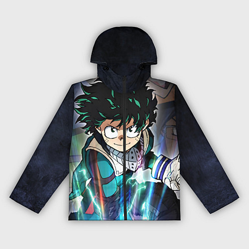 Женская ветровка My Hero Academia синий свет / 3D-Черный – фото 1