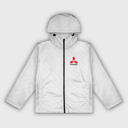 Ветровка с капюшоном женская MITSUBISHI SPORT, цвет: 3D-черный