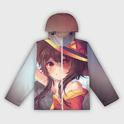 Ветровка с капюшоном женская KonoSuba, цвет: 3D-белый