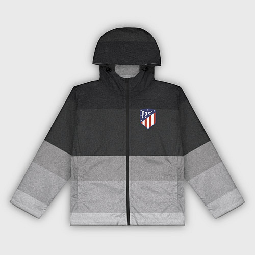 Женская ветровка ФК Атлетико Мадрид: Серый стиль / 3D-Черный – фото 1