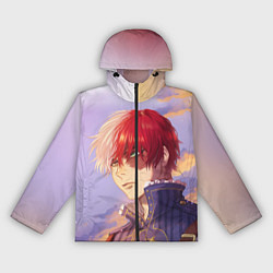 Ветровка с капюшоном женская Моя геройская академия, цвет: 3D-черный