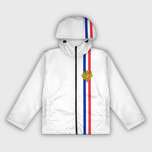 Женская ветровка Франция: лента с гербом / 3D-Черный – фото 1