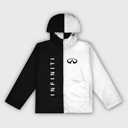Женская ветровка Infiniti: Black & White / 3D-Белый – фото 1