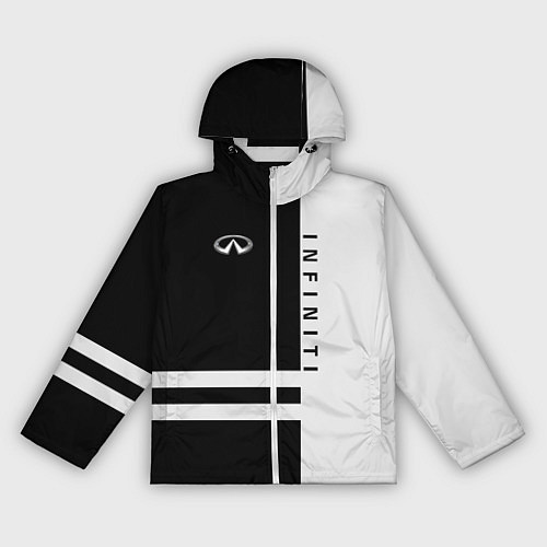Женская ветровка Infiniti: B&W Lines / 3D-Белый – фото 1