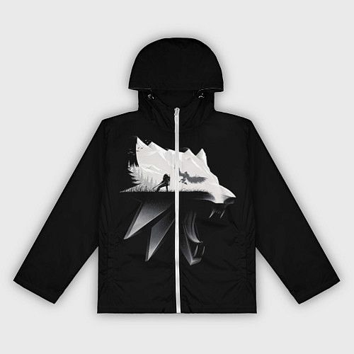 Женская ветровка Волк Ведьмака / 3D-Белый – фото 1