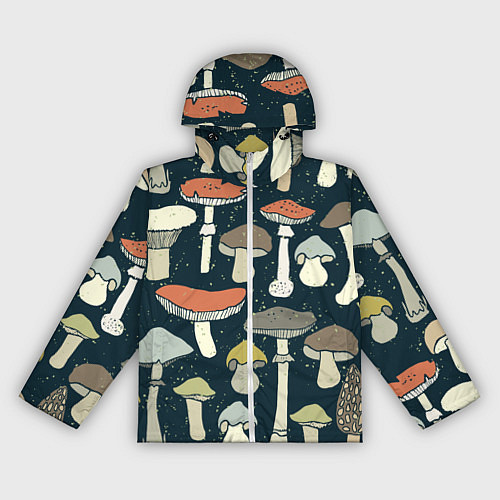 Женская ветровка Грибной лес / 3D-Белый – фото 1