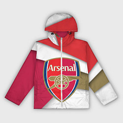 Ветровка с капюшоном женская FC Arsenal, цвет: 3D-белый