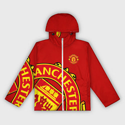 Ветровка с капюшоном женская FC Man United: Red Exclusive, цвет: 3D-белый