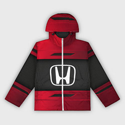 Ветровка с капюшоном женская Honda Sport, цвет: 3D-белый