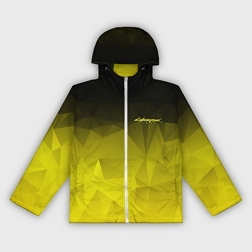 Женская ветровка Cyberpunk 2077: Yellow Poly / 3D-Белый – фото 1