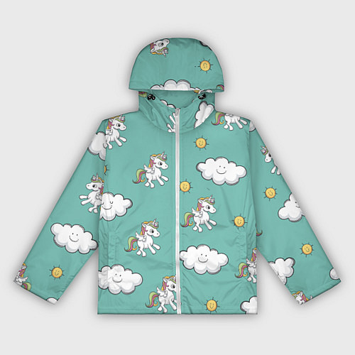 Женская ветровка Love of Unicorns / 3D-Белый – фото 1