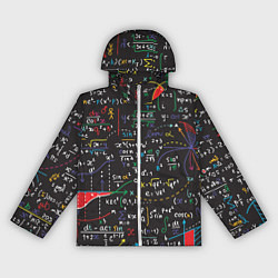 Ветровка с капюшоном женская Math, цвет: 3D-белый