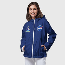 Ветровка с капюшоном женская NASA: Special Form, цвет: 3D-белый — фото 2
