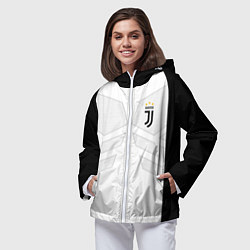 Ветровка с капюшоном женская JUVENTUS SPORT, цвет: 3D-белый — фото 2