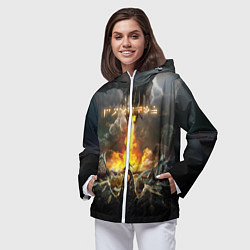 Ветровка с капюшоном женская TES: Dragon Flame, цвет: 3D-белый — фото 2