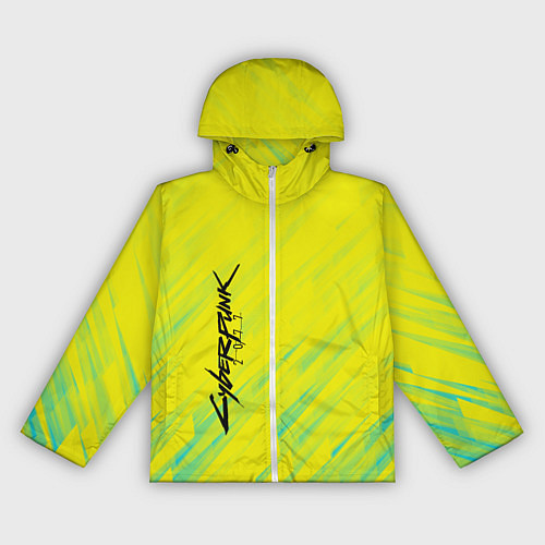 Женская ветровка Cyberpunk 2077: Yellow / 3D-Белый – фото 1