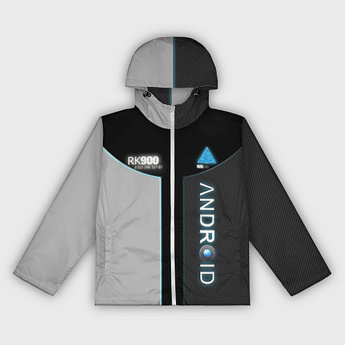 Женская ветровка Detroit: Android RK900 / 3D-Белый – фото 1