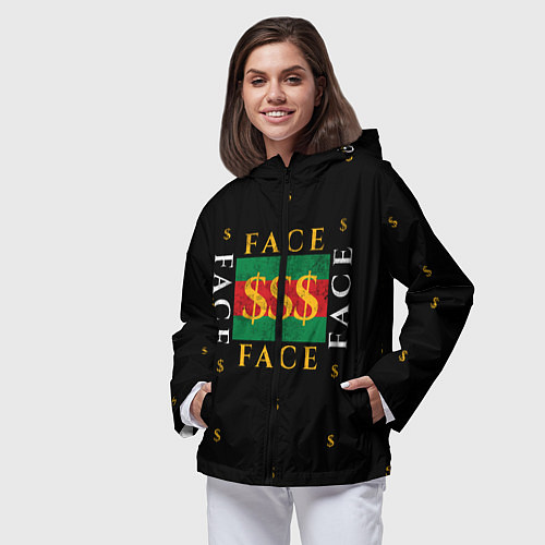 Женская ветровка FACE GG Style / 3D-Черный – фото 3