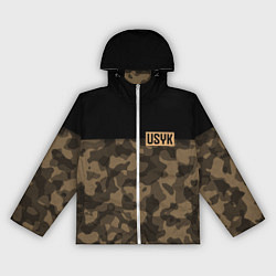 Ветровка с капюшоном женская USYK Camo, цвет: 3D-белый