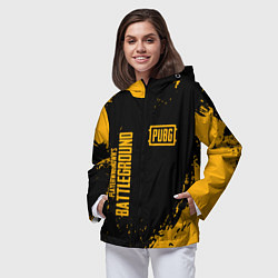 Ветровка с капюшоном женская PUBG: Black Fashion, цвет: 3D-черный — фото 2