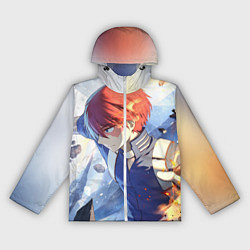 Ветровка с капюшоном женская Моя геройская академия Шото, цвет: 3D-белый