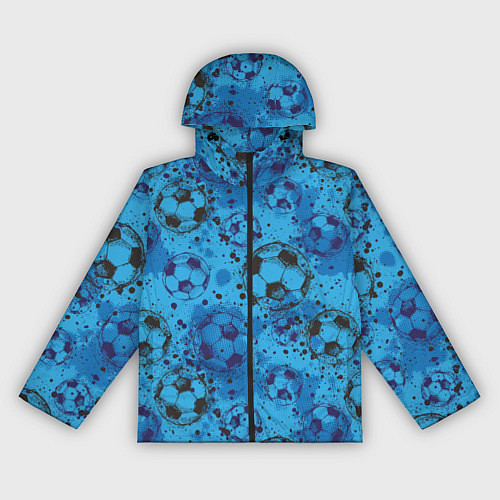 Женская ветровка Футбольные мячи / 3D-Черный – фото 1