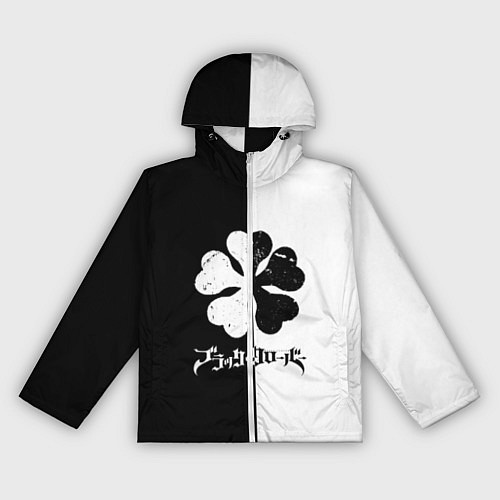 Женская ветровка Чёрный клевер / 3D-Белый – фото 1